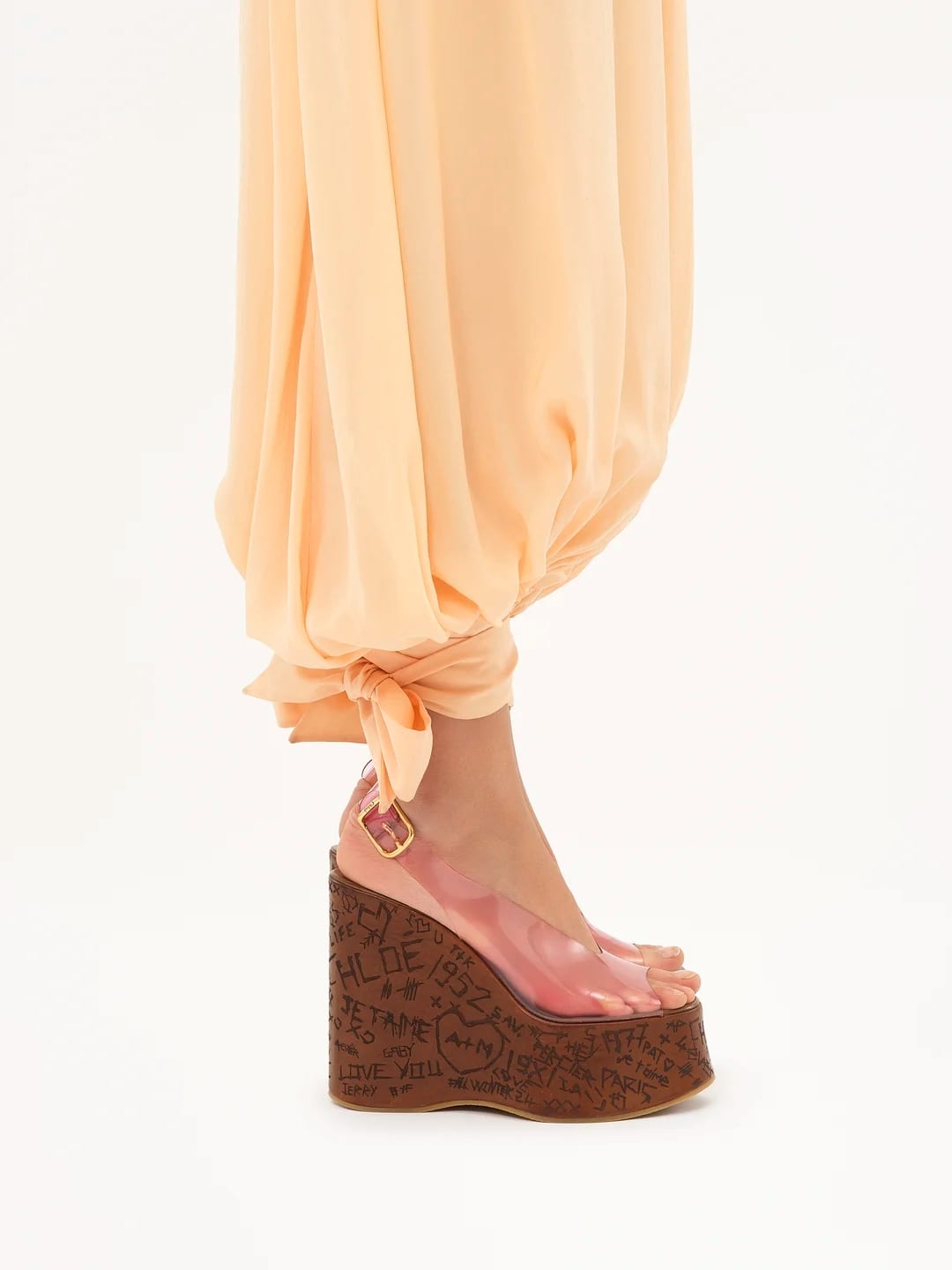 Maxime Wedge Sandal in Pink Fizz, $1145 (approximately P65,095.51), CHLOE, chloe.com